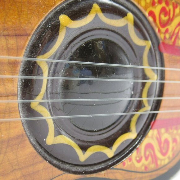 Guitar Shaped Musical Jewelry Box Works Hand Painted Wood Y Viva España - Picture 16 of 16